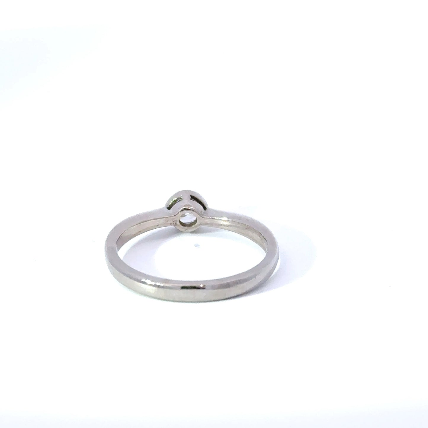18ct White Gold Diamond Bezel Set Solitaire Ring, 0.29ct (Pre-Loved)
