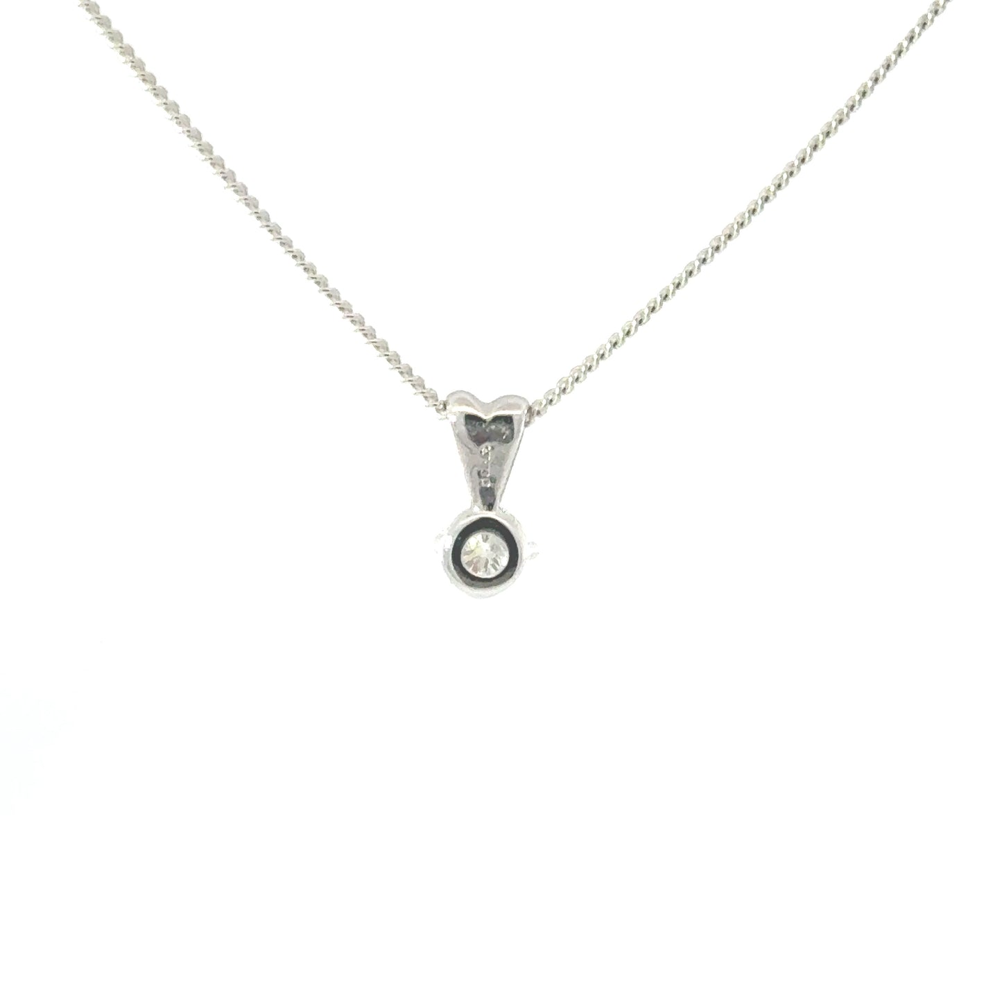 18ct White Gold Diamond Necklace