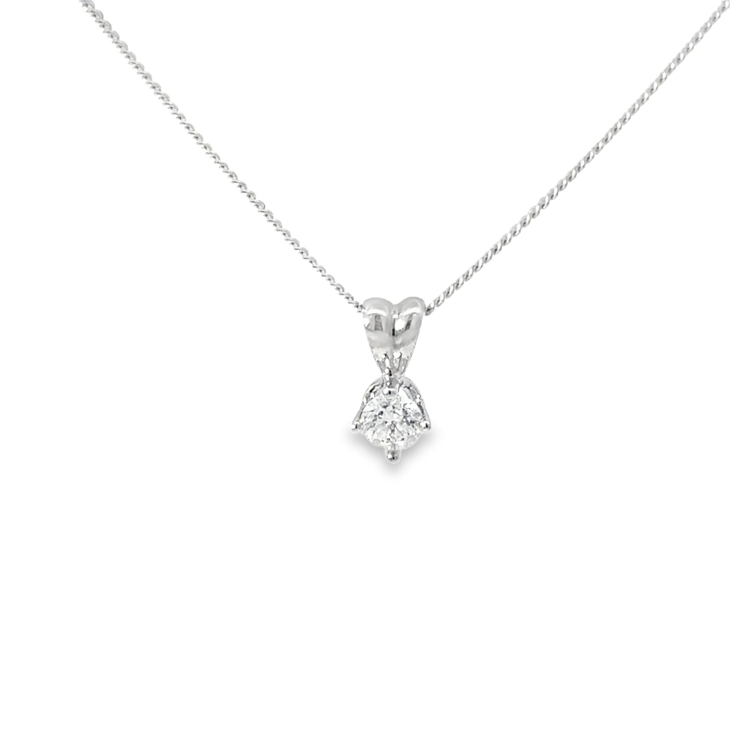 18ct White Gold Diamond Necklace (Pre-loved)