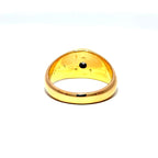 Vintage 18ct Gold Signet Ring Set With Old Cut Diamond