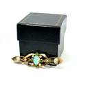Antique 15ct Yellow Gold Opal, Demantoid Garnet & Pearl Brooch, Circa 1900