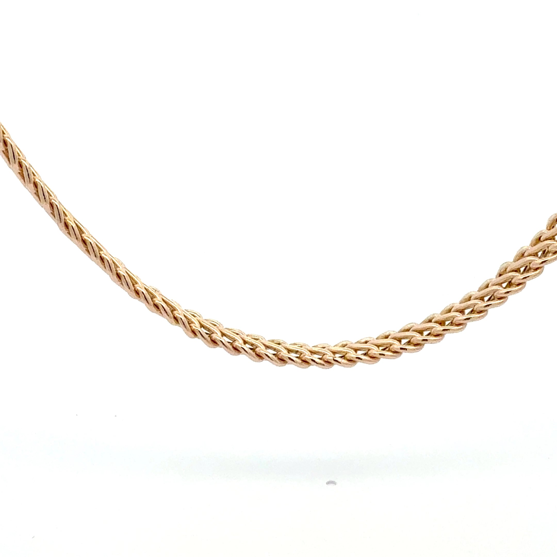 Vintage 9ct Yellow Gold Fancy Link Chain, 16", (7mm)