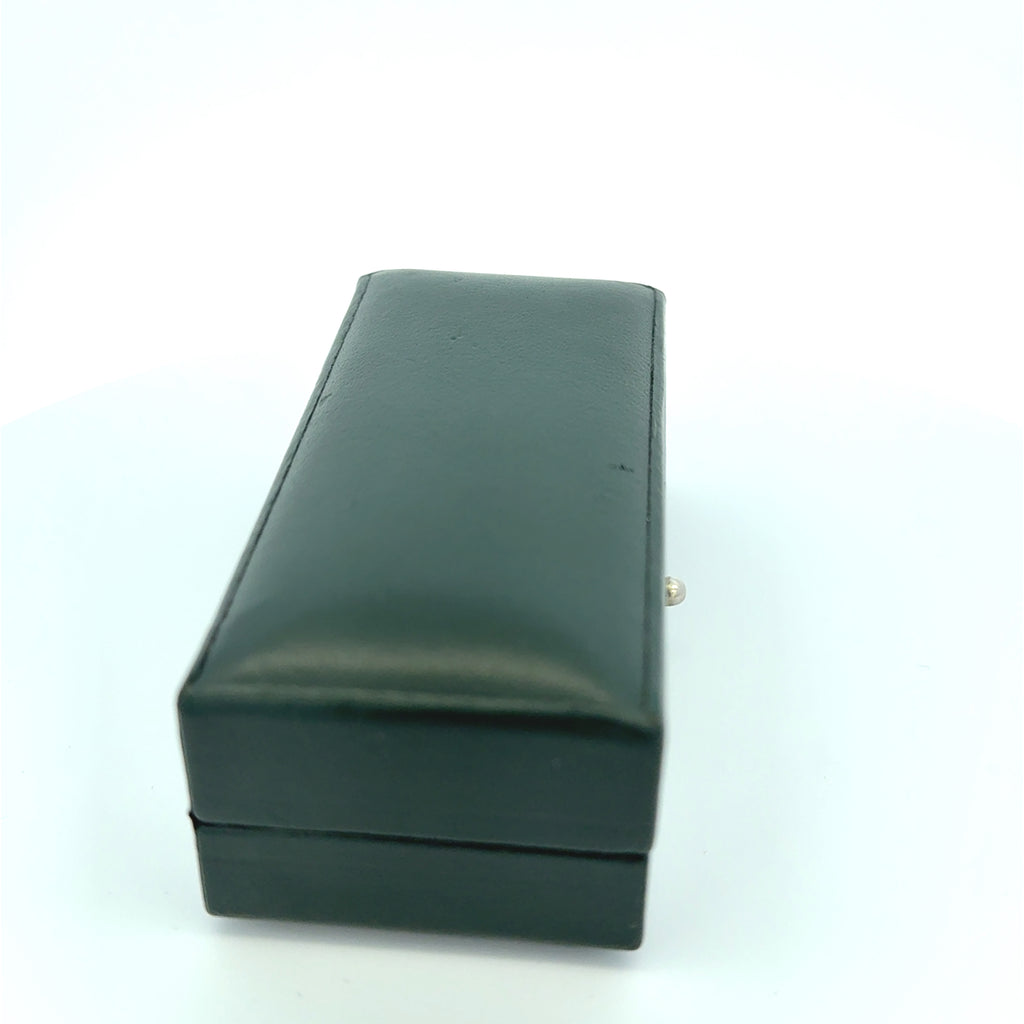 Antique Pair of 18ct Yellow Gold Ruby & Diamond Grain Set Oval Cufflinks (Pre-Loved)