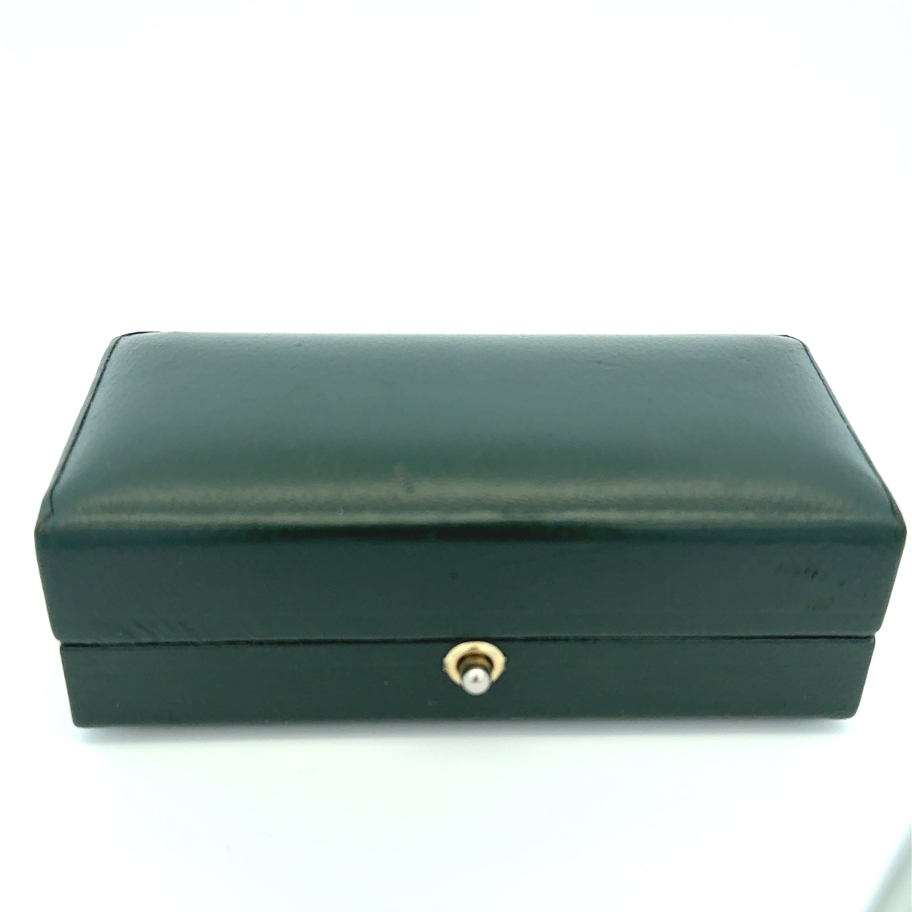 Antique Pair of 18ct Yellow Gold Ruby & Diamond Grain Set Oval Cufflinks (Pre-Loved)