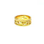Antique 18ct Yellow Gold Pierced Openwork Band, 7mm