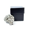 Art Deco Platinum & Mixed-Cut Diamond Convertible Double-Clip Broooch, (c. 1935)