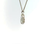 Vintage Platinum Diamond Fleur De Lys Style Necklace