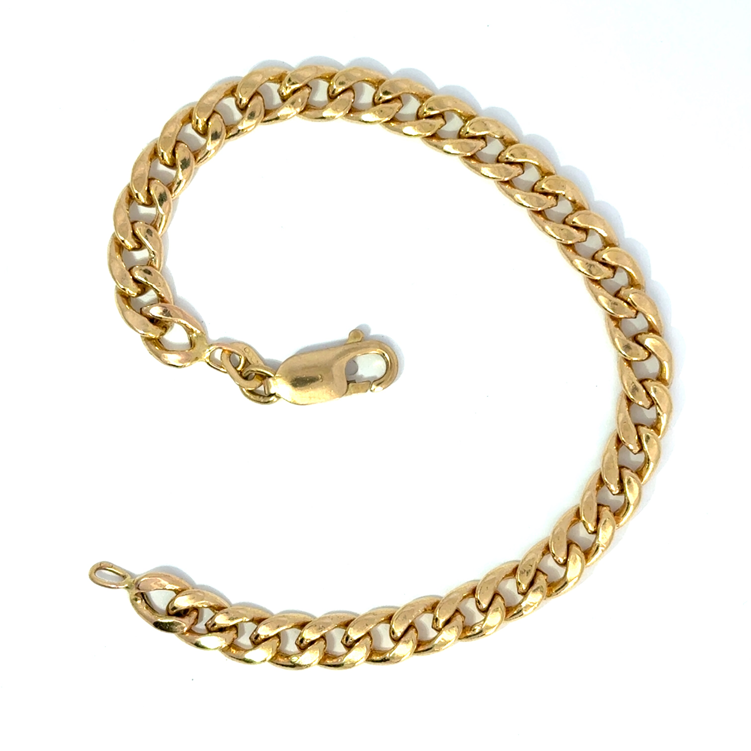 9ct Yellow Gold Curb Link Bracelet