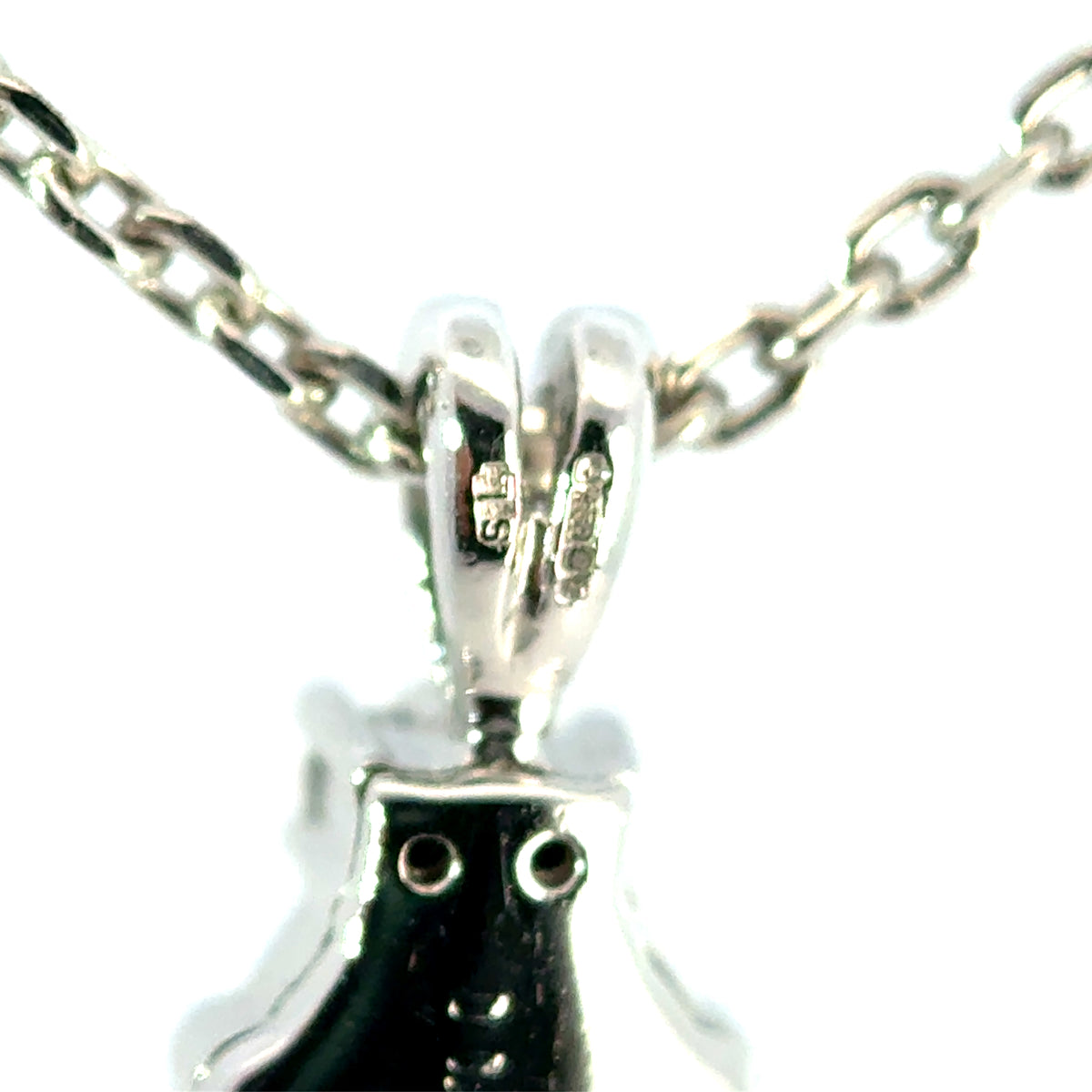 Vintage Platinum Diamond Fleur De Lys Style Necklace