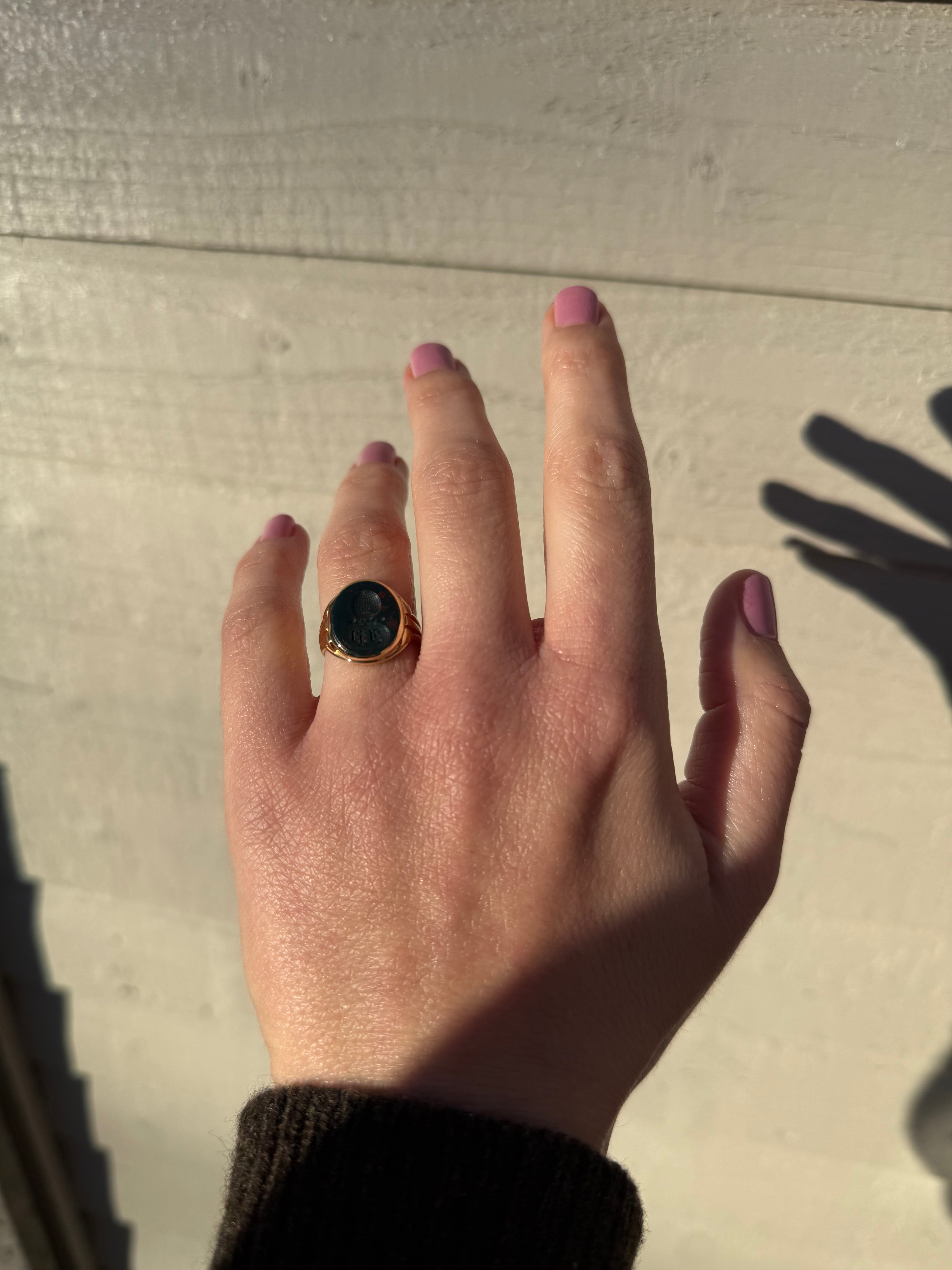 Antique 18ct Yellow Gold Pierced Openwork Band, 7mm