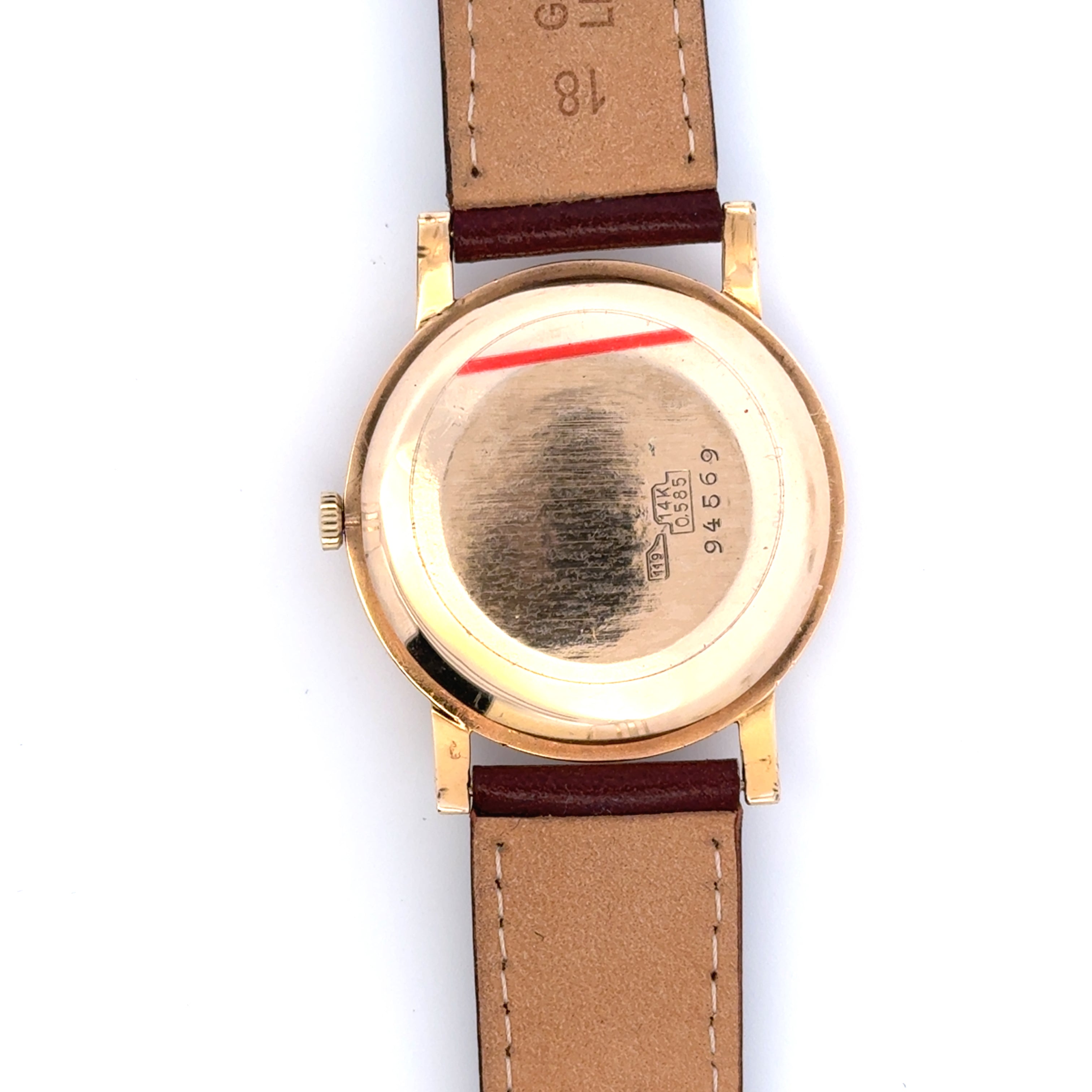 (Seltene) Vintage Tudor 14 Karat Gelbgold Armbanduhr, ETA 1080