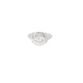 Pequeño anillo de sello romano antiguo con columna jónica