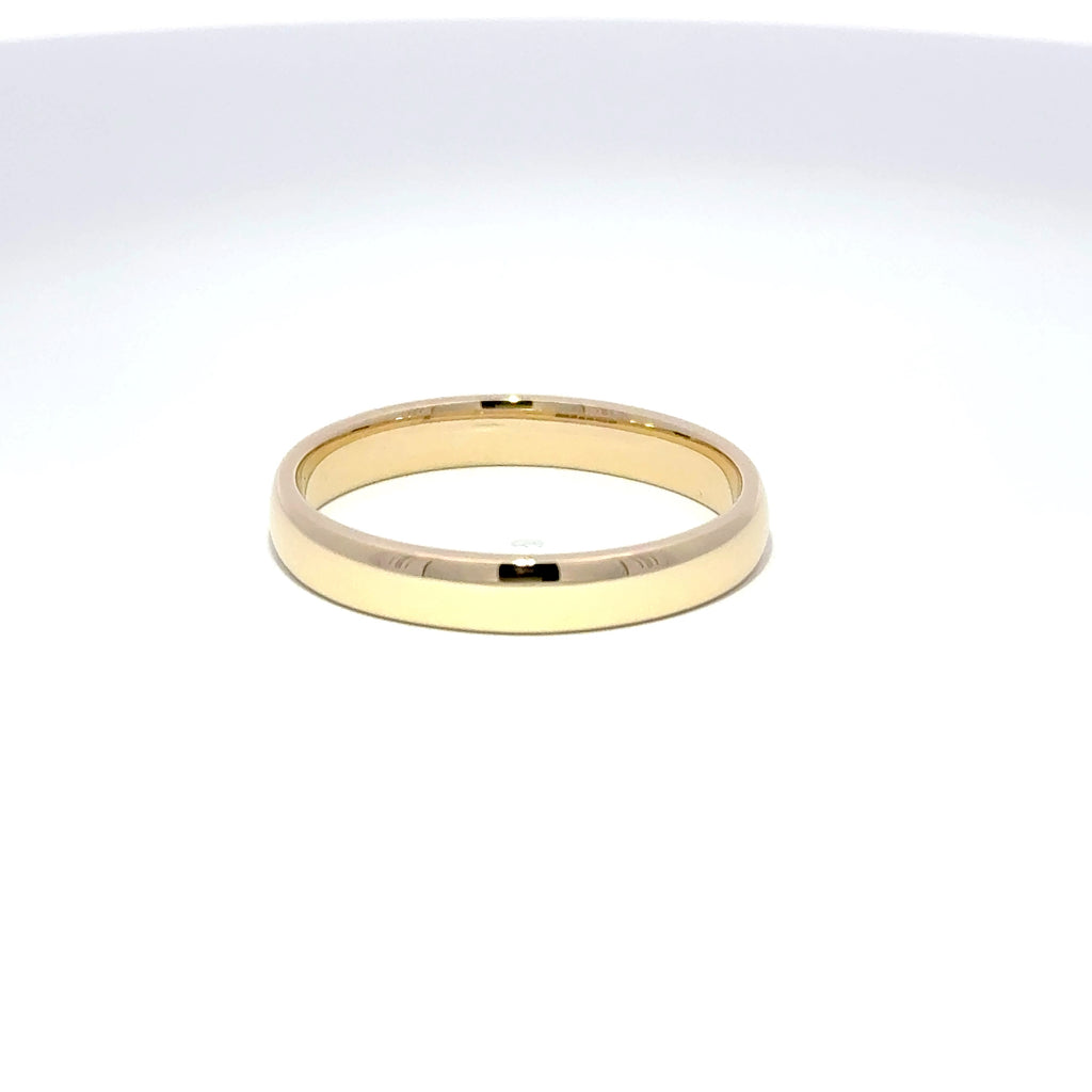 Antique 9ct Yellow Gold Band, Sheffield 1919, 3.7mm