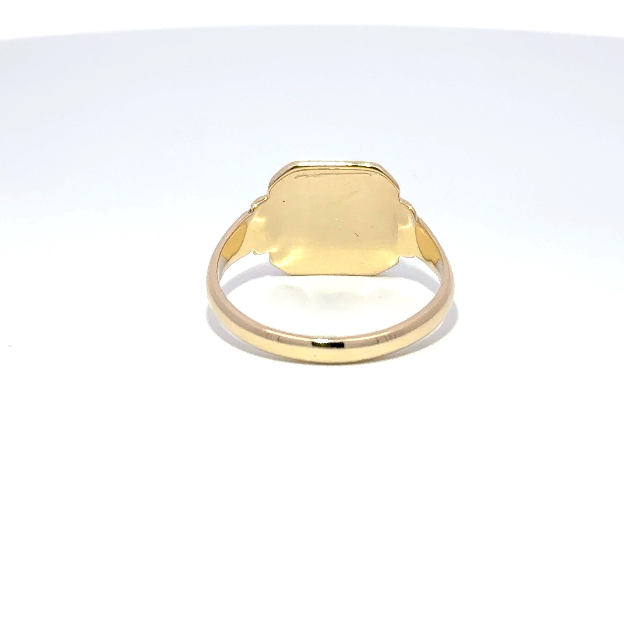 9ct Yellow Gold Signet Ring (1808)