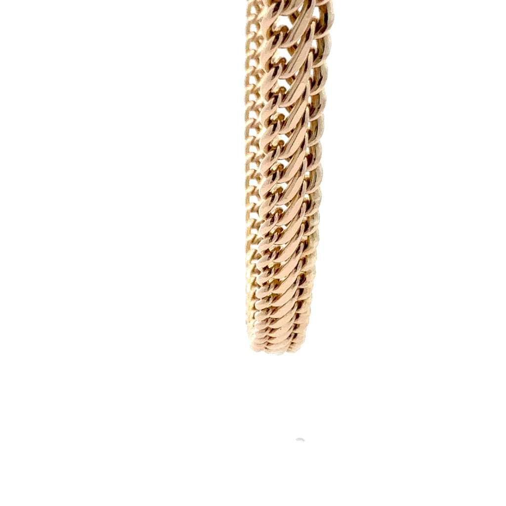Vintage 9ct Yellow Gold Fancy Link Chain, 16", (7mm)