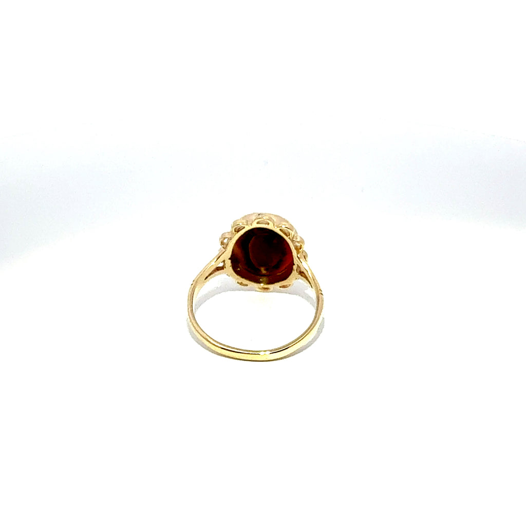 Antique 9ct Yellow Gold Cameo Ring