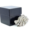 Art Deco Platinum & Mixed-Cut Diamond Convertible Double-Clip Broooch, (c. 1935)