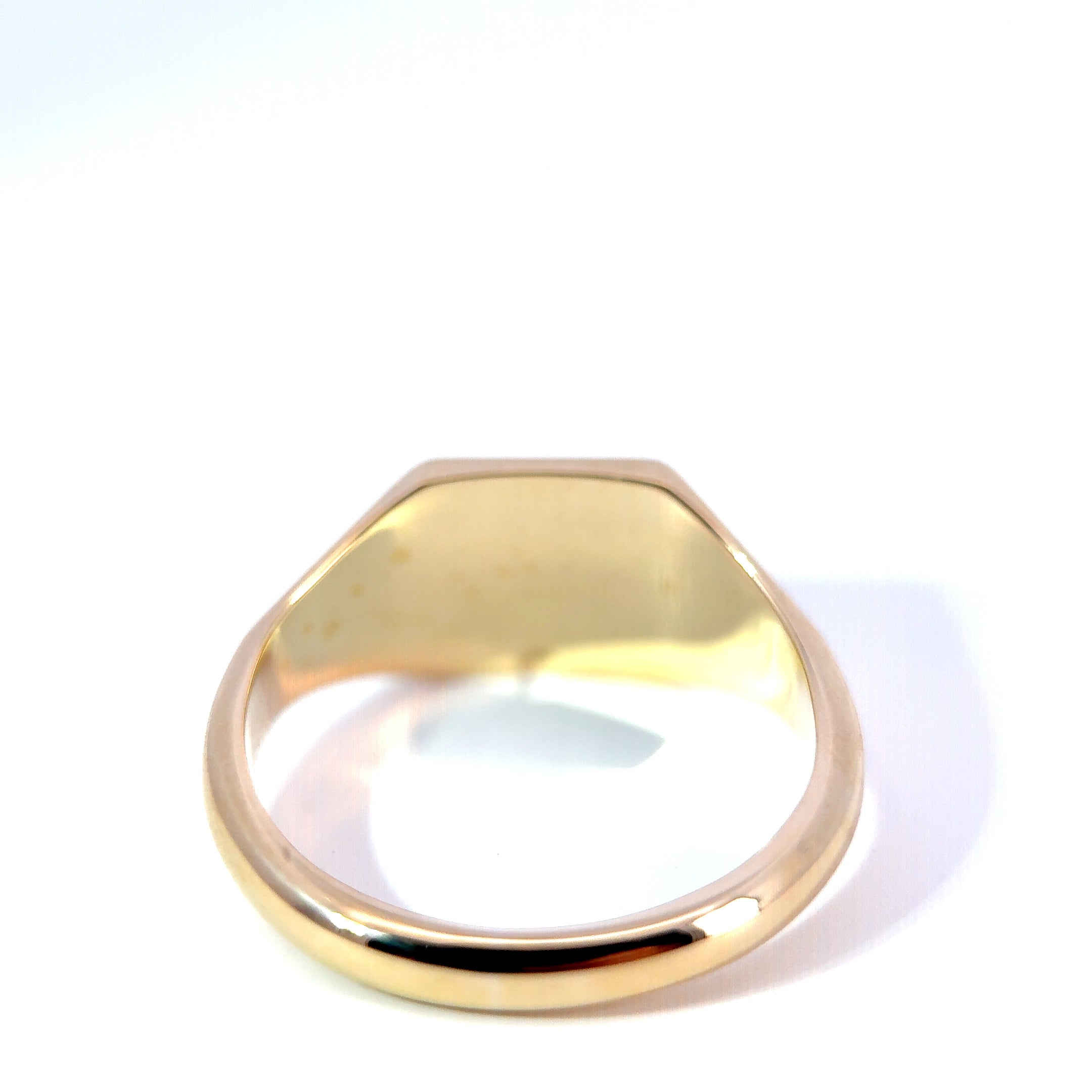 Vintage 9ct Yellow Gold Geometric Signet Ring