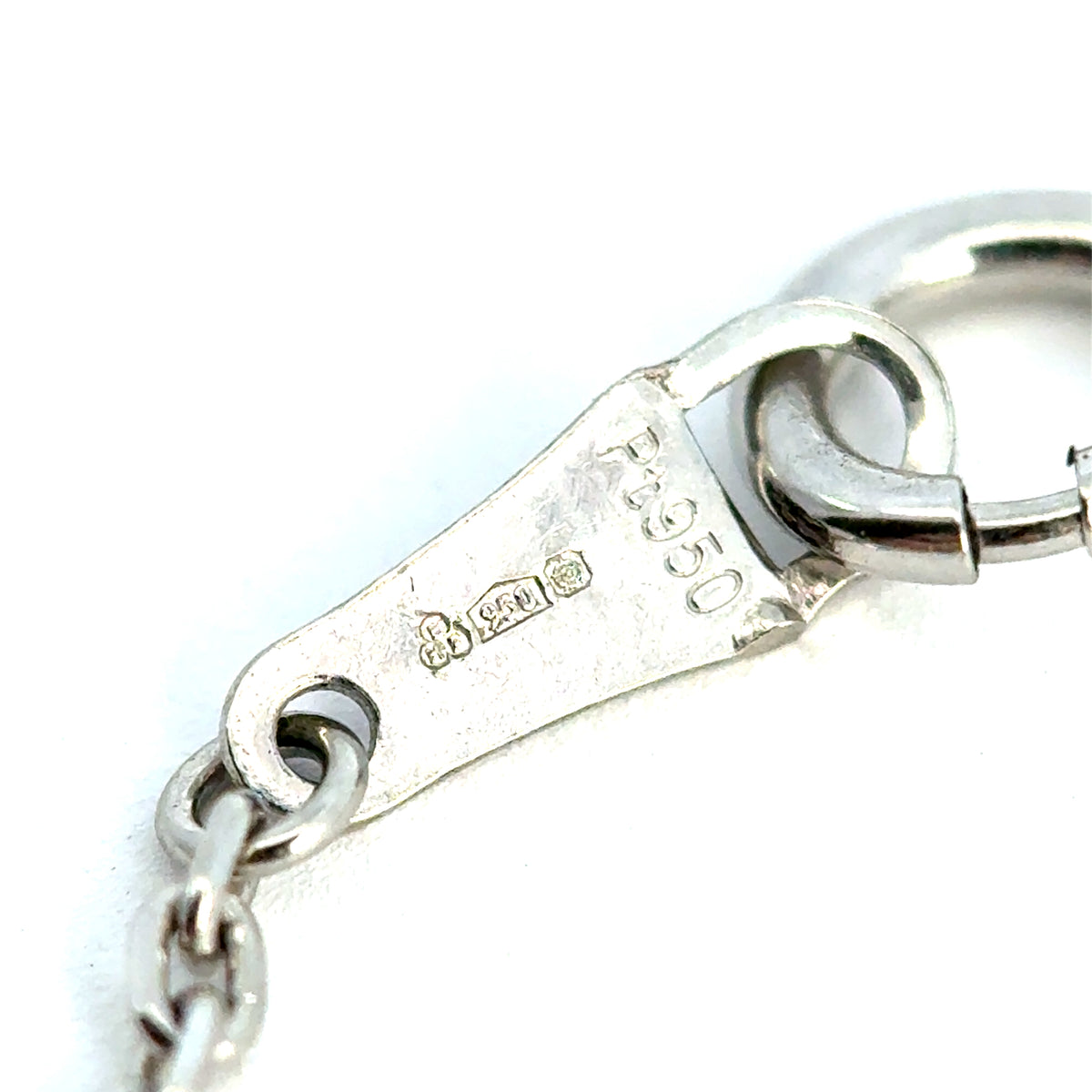 Vintage Platinum Diamond Fleur De Lys Style Necklace