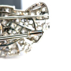 Art Deco Platinum & Mixed-Cut Diamond Convertible Double-Clip Broooch, (c. 1935)