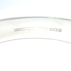 Antique Silver Hinged Bangle with Floral Motif