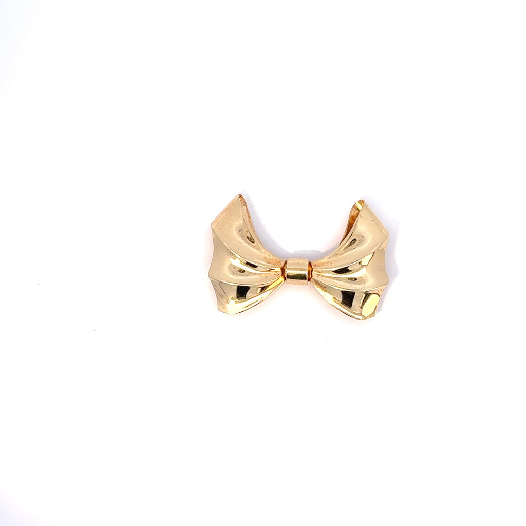 Vintage 9ct Yellow Gold Bow Brooch