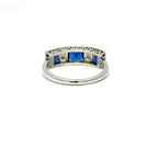 Antique Platinum Sapphire & Diamond Ring (c. 1930)