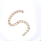 9ct Yellow Gold Square Curb Bracelet