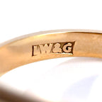 Vintage 9ct Yellow Gold Geometric Signet Ring