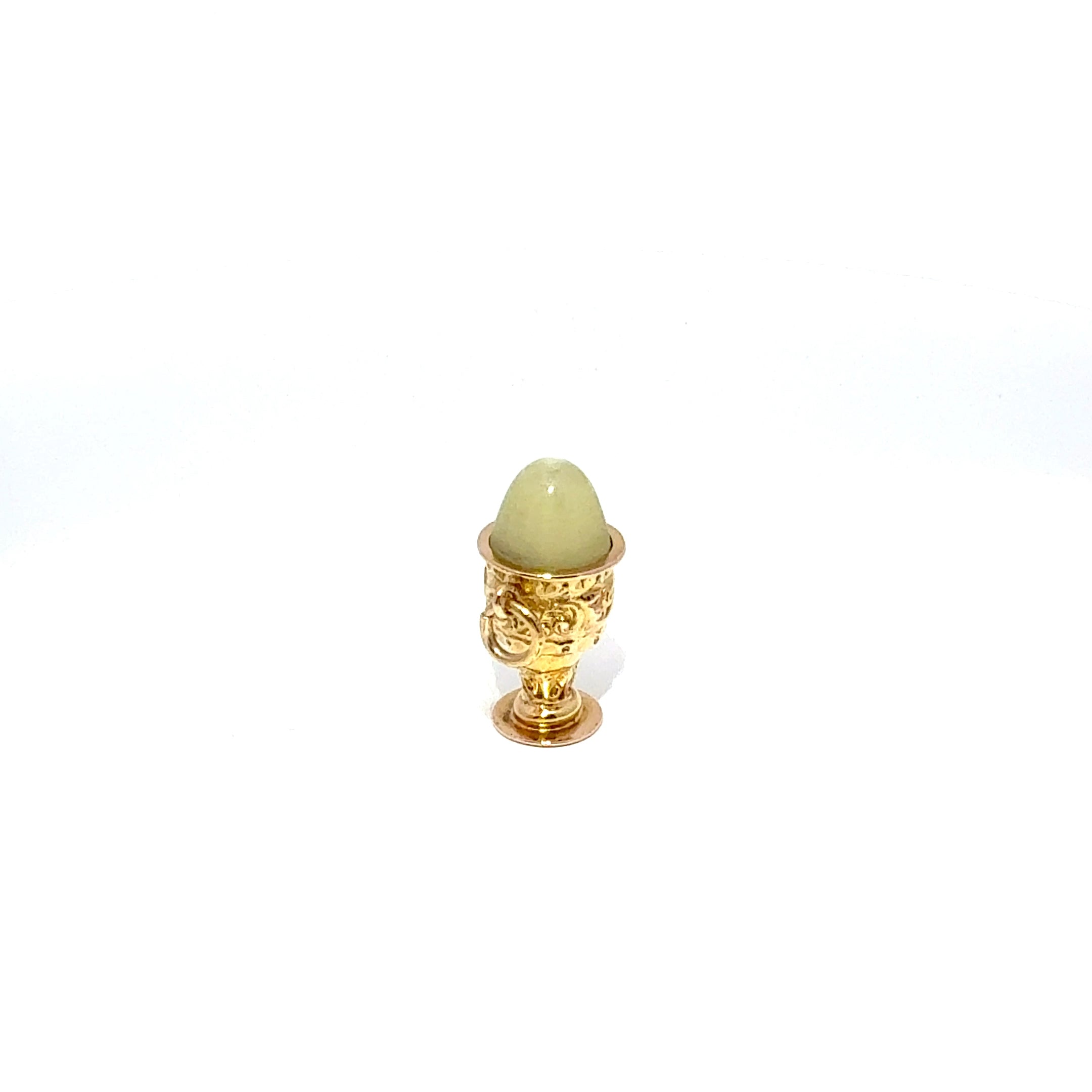 Antique 9ct Yellow Gold Egg Cup Charm (c. 1860)
