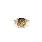 9ct Yellow Gold Signet Ring (1808)
