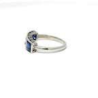 Antique Platinum Sapphire & Diamond Ring (c. 1930)