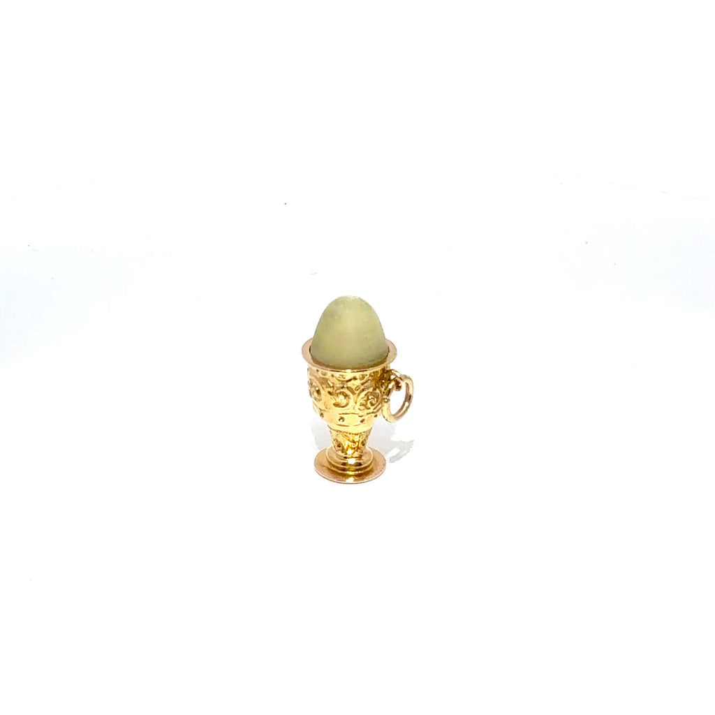 Antique 9ct Yellow Gold Egg Cup Charm (c. 1860)