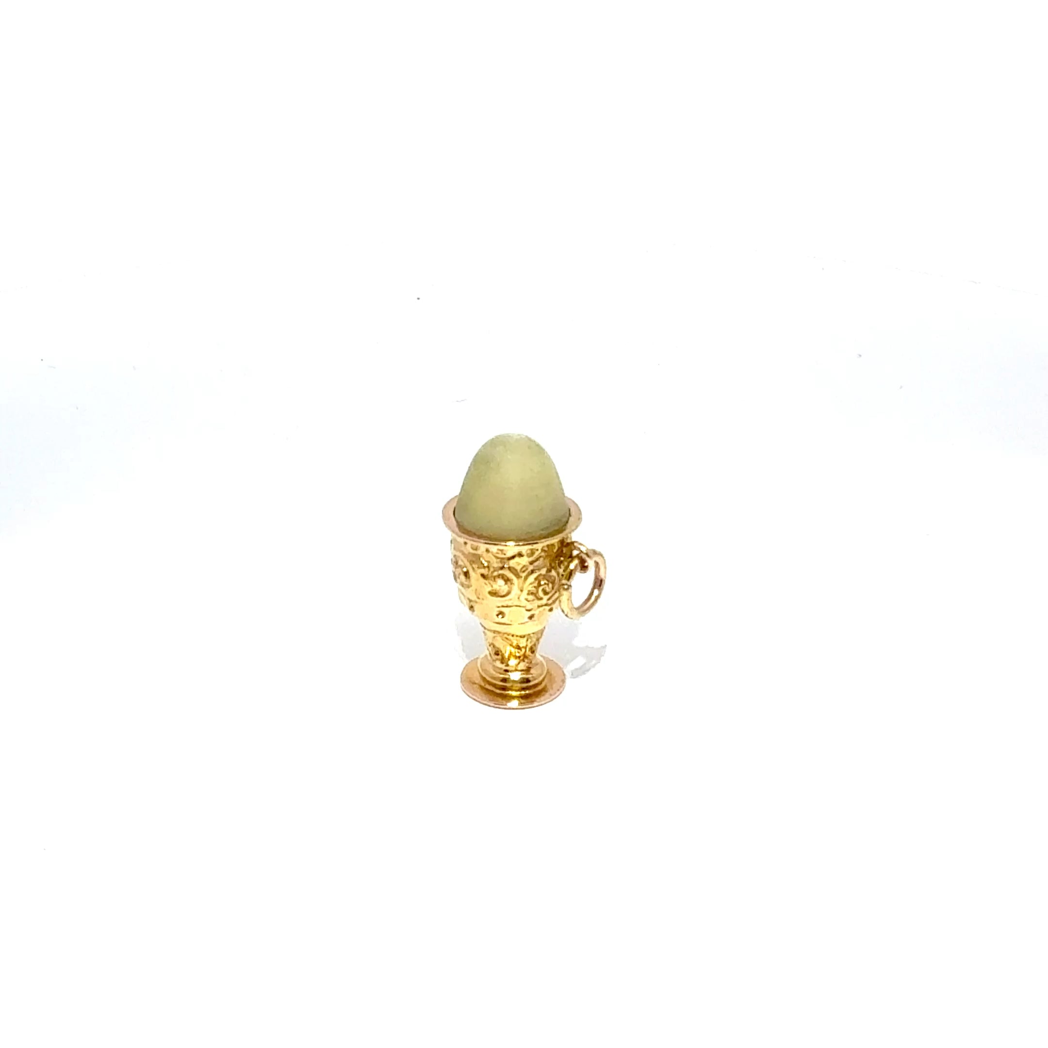 Antique 9ct Yellow Gold Egg Cup Charm (c. 1860)