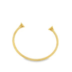 Ancient Roman Corinthian Column Torque Bangle (3mm)