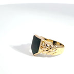 Antique 18ct Gold Shield Bloodstone Signet Ring