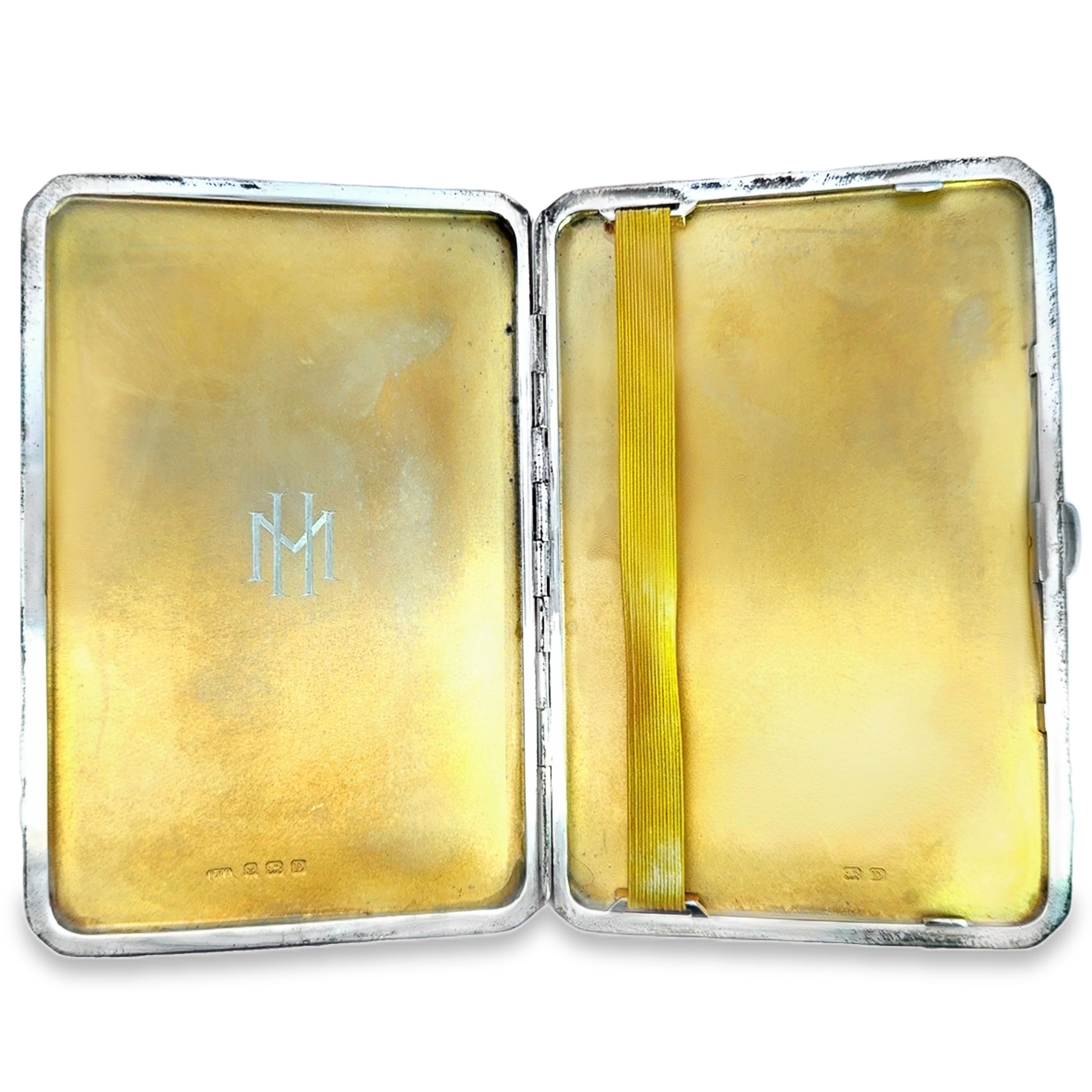 Antique Art Deco Cigarette Case Sterling Silver