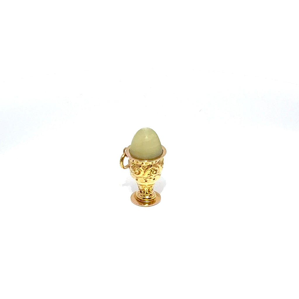 Antique 9ct Yellow Gold Egg Cup Charm (c. 1860)