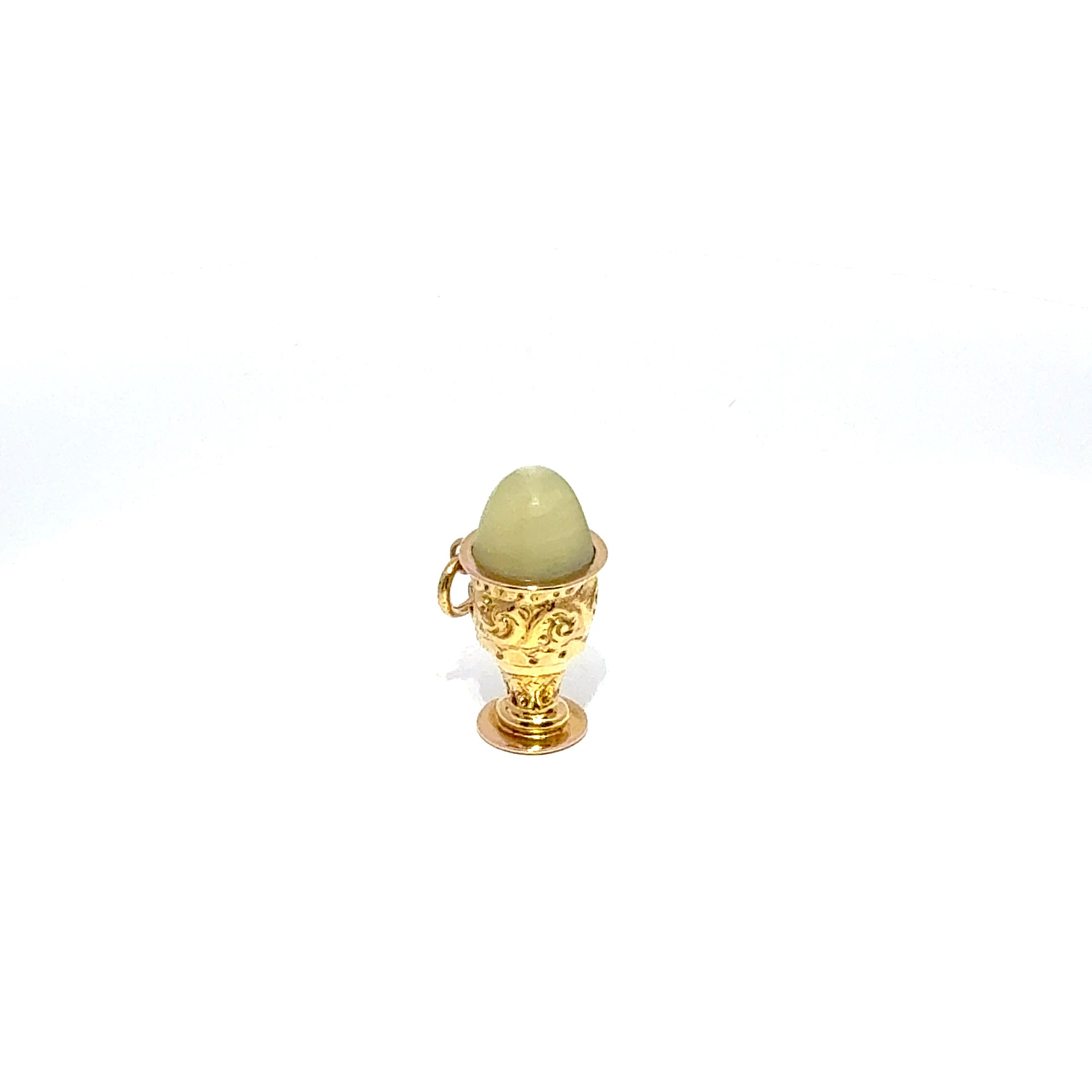 Antique 9ct Yellow Gold Egg Cup Charm (c. 1860)