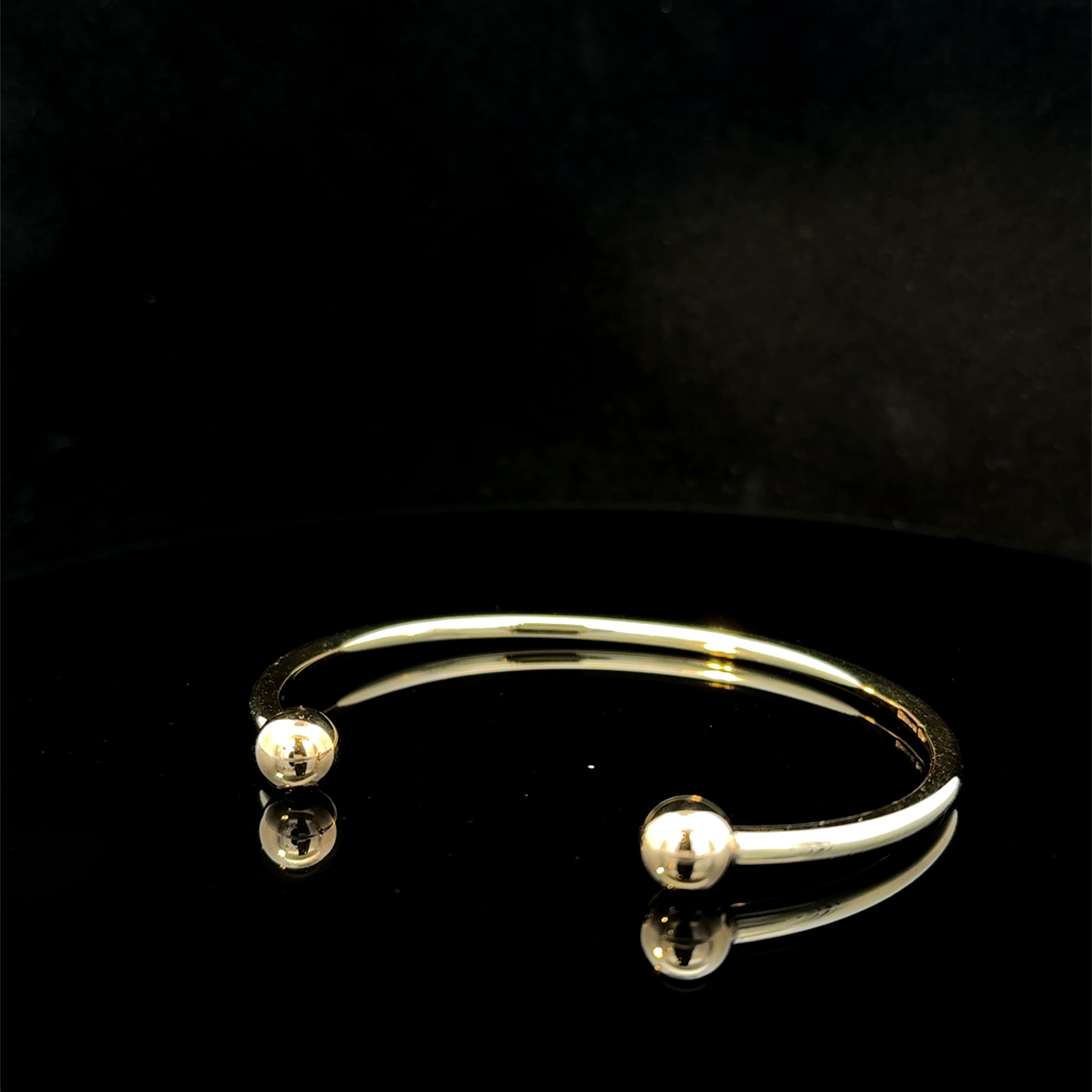 Pre-loved 9ct Yellow Gold Solid Torque Bangle Hallmarked 1994, 13.1 grams