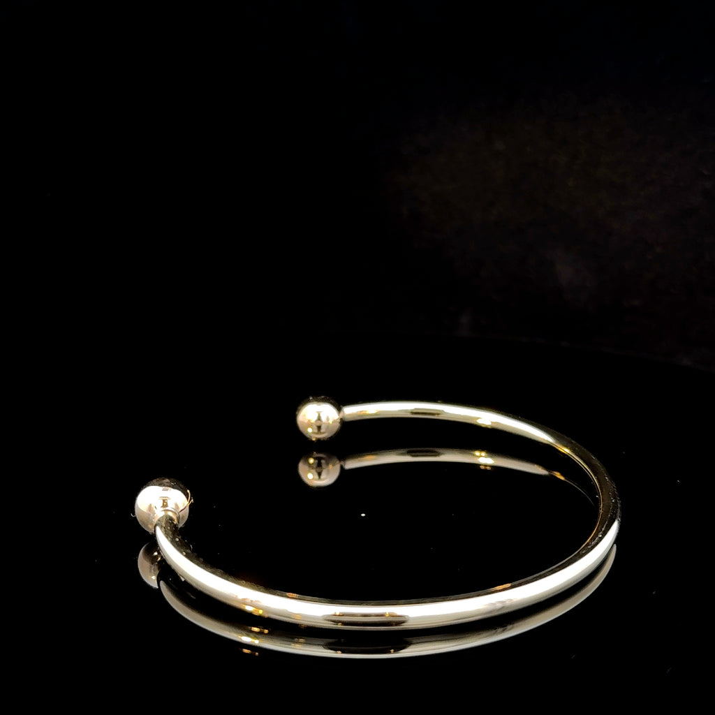 Pre-loved 9ct Yellow Gold Solid Torque Bangle Hallmarked 1994, 13.1 grams