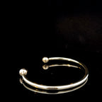 Pre-loved 9ct Yellow Gold Solid Torque Bangle Hallmarked 1994, 13.1 grams