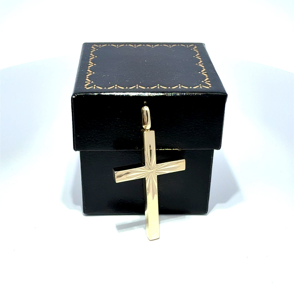 Vintage 9ct Yellow Gold Cross