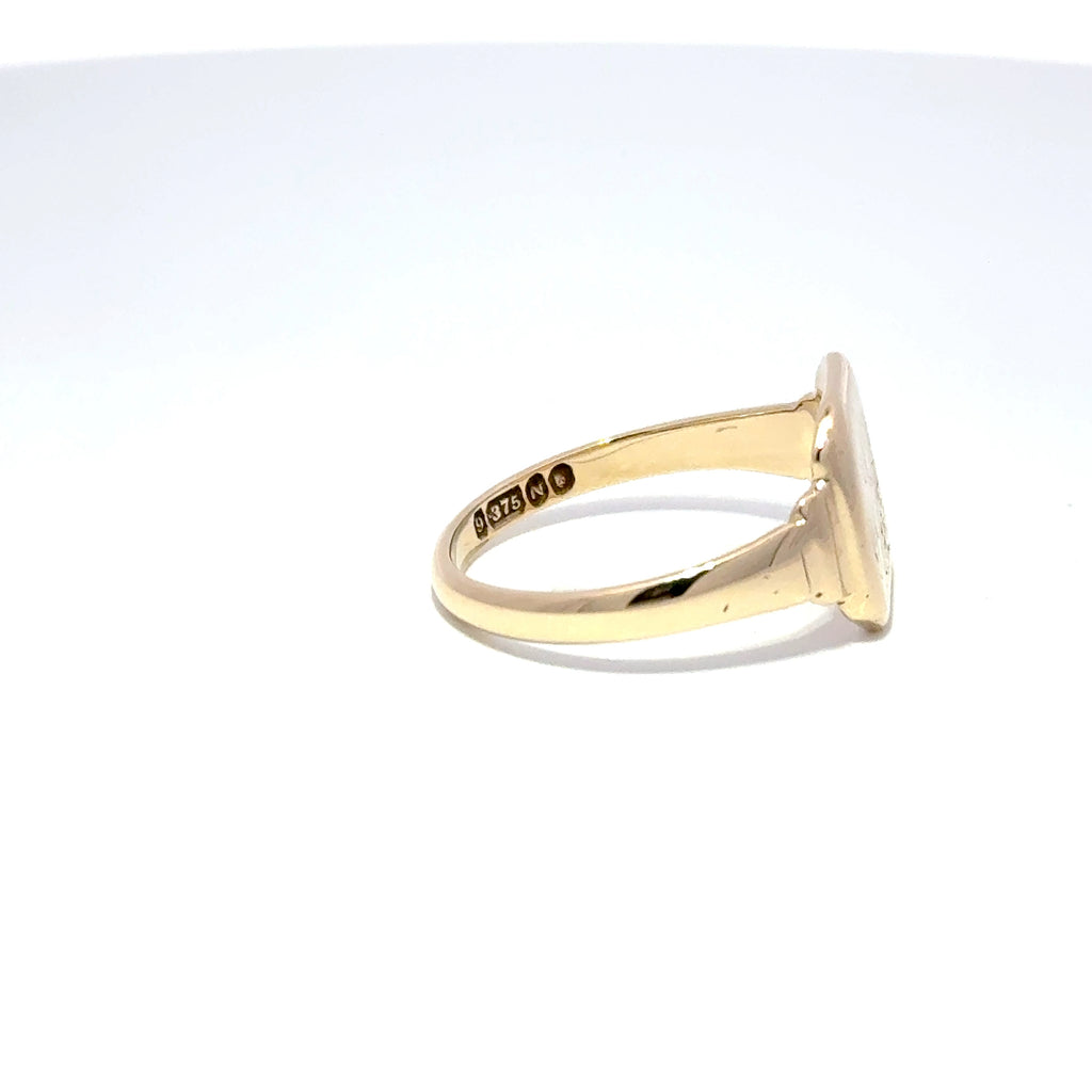 9ct Yellow Gold Signet Ring (1808)