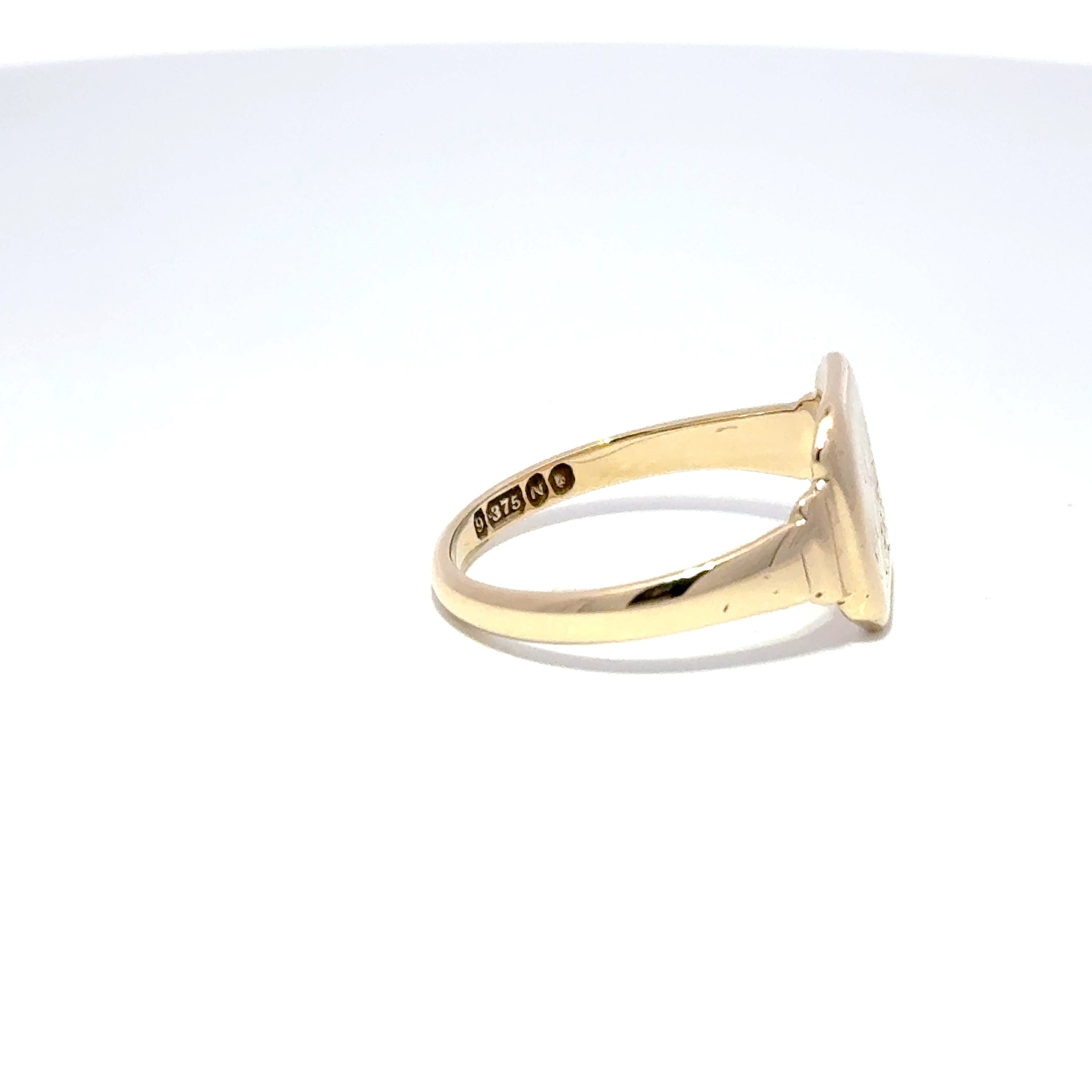 9ct Yellow Gold Signet Ring (1808)