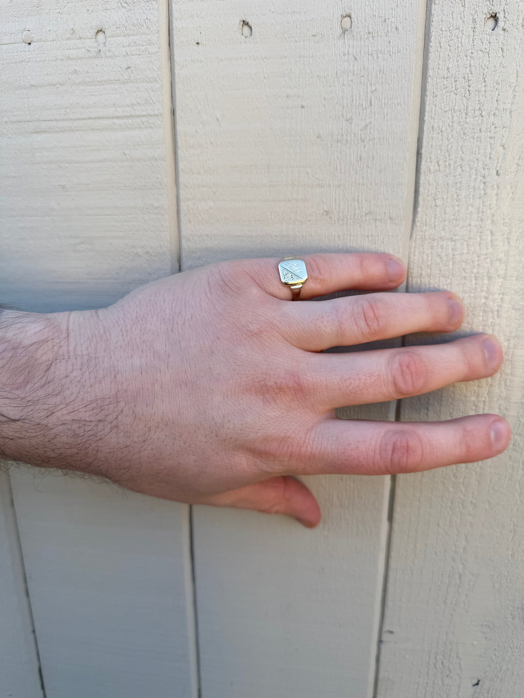 9ct Yellow Gold Signet Ring (1808)