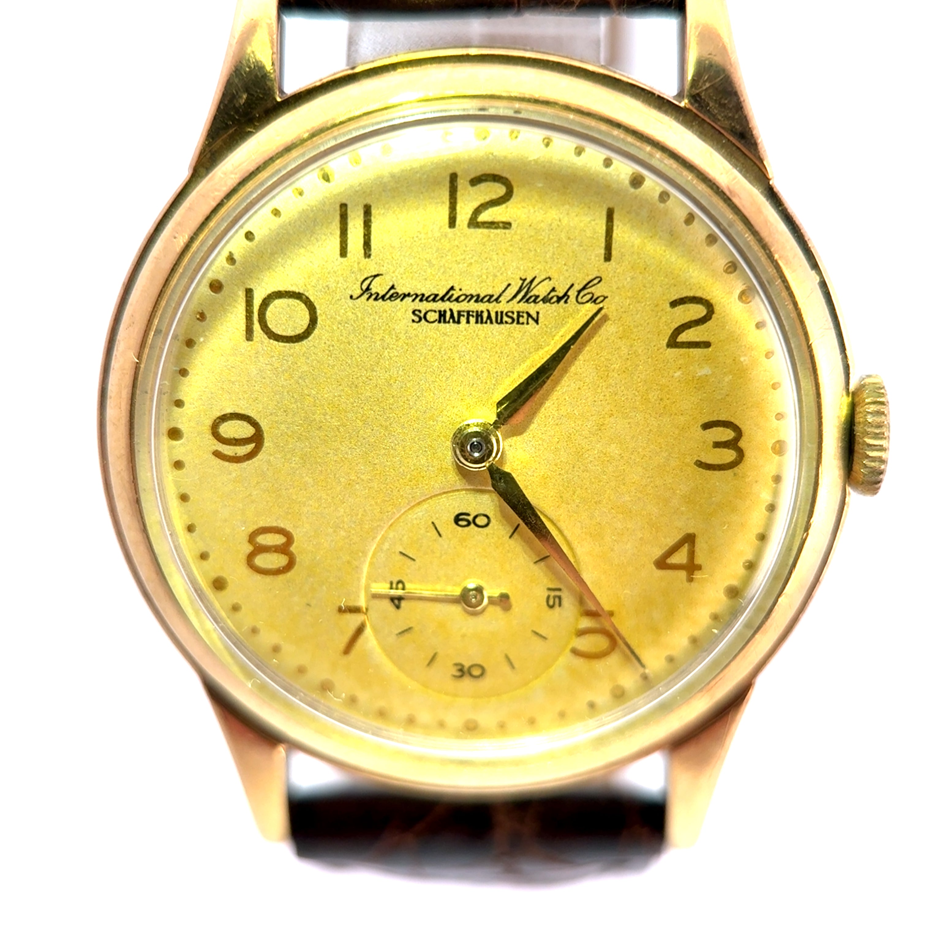 Vintage IWC Schaffhausen Calibre 88 9ct Yellow Gold Wristwatch | 1953/54