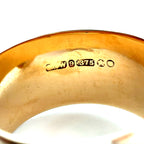 Vintage 9ct Yellow Gold Buckle Ring