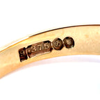 Vintage 9ct Yellow Gold Geometric Signet Ring