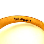 Antique 18ct Yellow Gold Old Cut Diamond Solitaire Belcher Ring